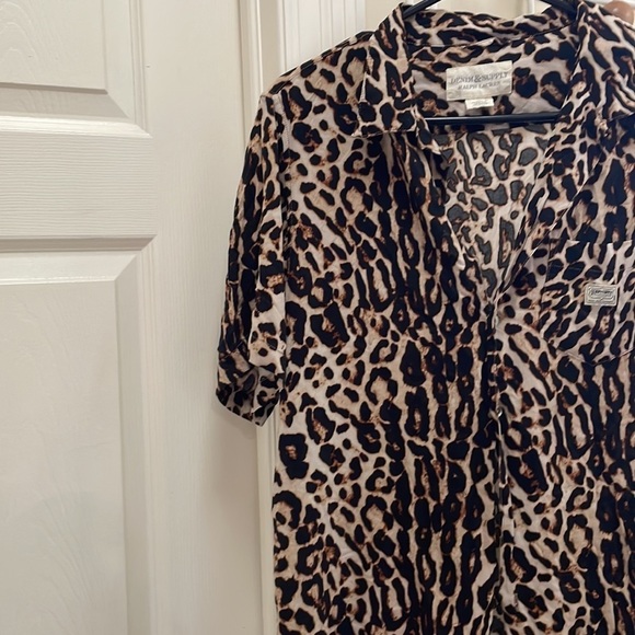 Ralph Lauren Denim & Supply Cheetah Print Short Sleeve Button Down Shirt  - M - Picture 4 of 12